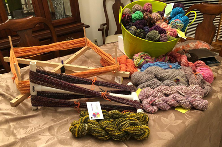 From Terry: During April I was busy at home spinning away under quarantine.